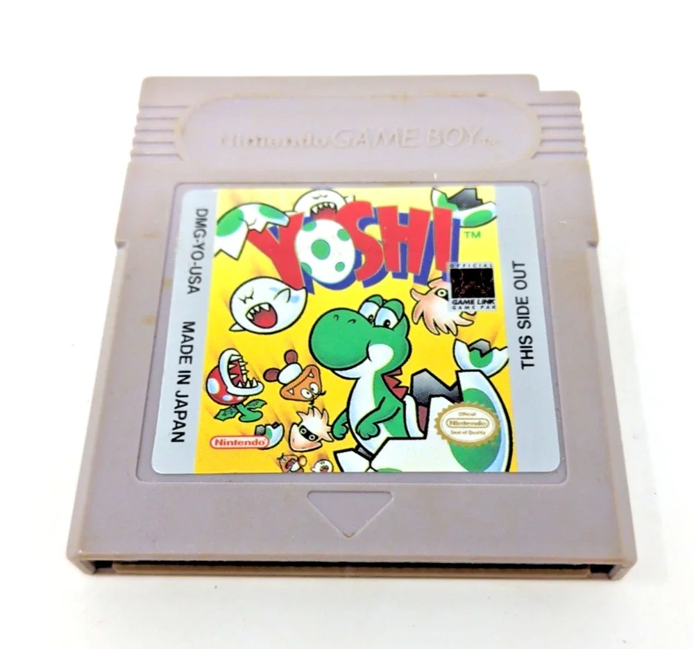 Yoshi (Nintendo Game Boy, 1992) Authentic Tested Working Puzzle puzzler